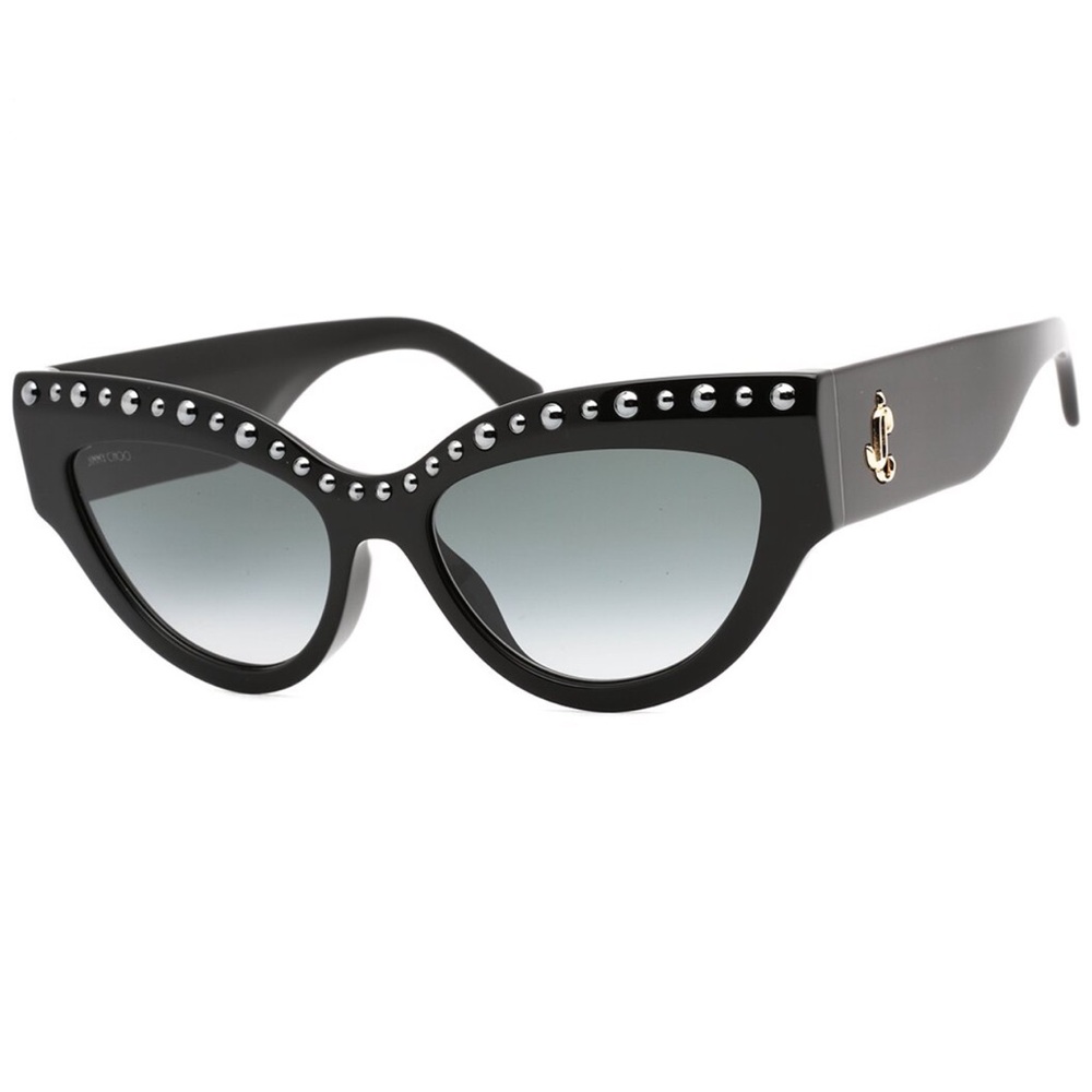 Jimmy Choo Black Cat-Eye Sunglasses